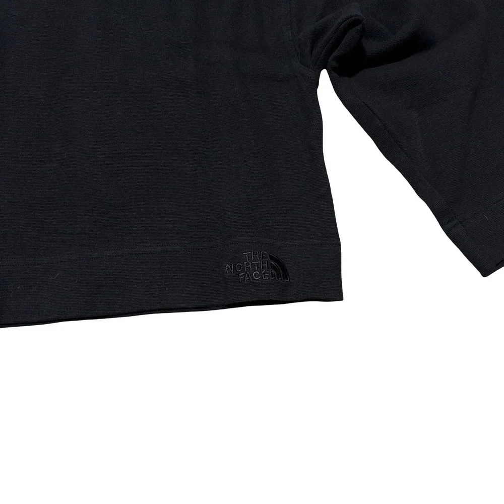 The North Face Women's Cropped Sweatshirt 3/4 Sleeve Black Size XS 18 x 20